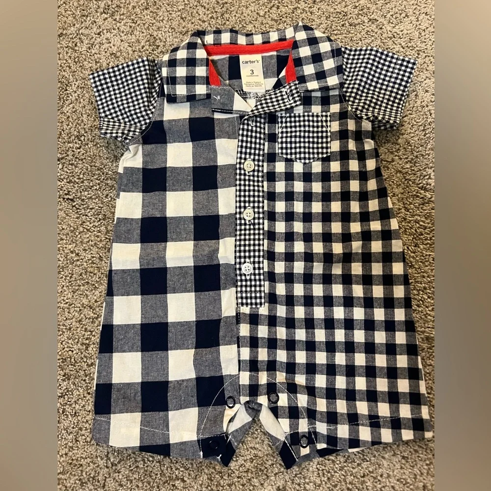 NWOT • Carter's size 3 months • boys romper